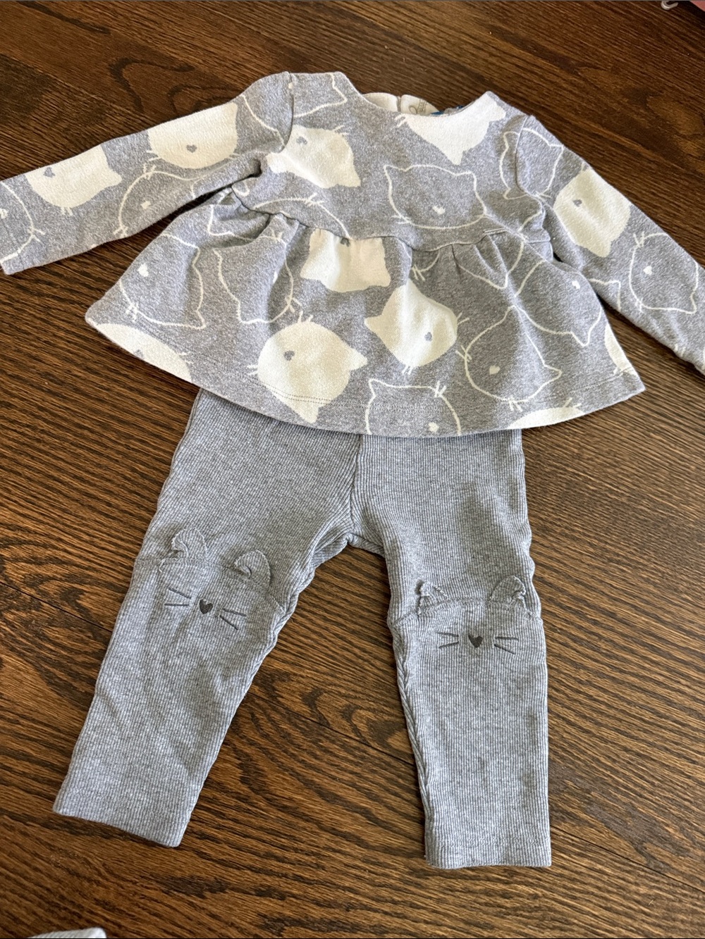 Mayoral Gray and White Baby Top with Animal Motif